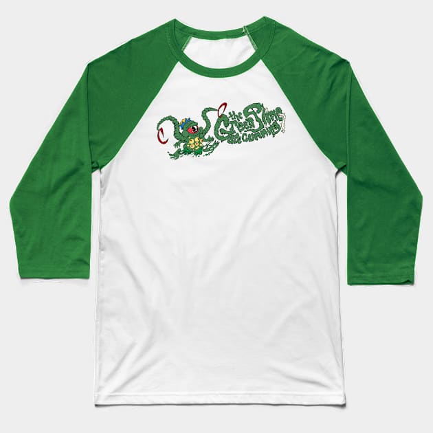 Green Slime are Coming Baseball T-Shirt by BMOVIEMANIA